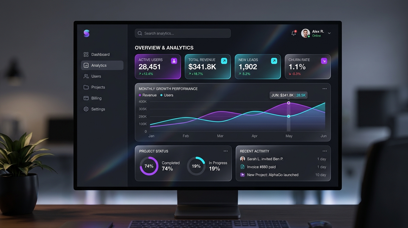 Modern UI/UX Mockups